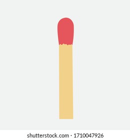 Match on background. Vector drawing.