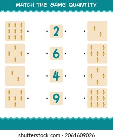 Match the same quantity of christmas ornament. Counting game. Educational game for pre shool years kids and toddlers
