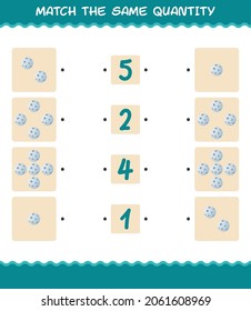 Match the same quantity of moon. Counting game. Educational game for pre shool years kids and toddlers