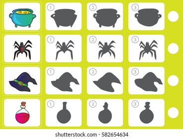 Match shadow - Worksheet for education