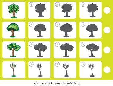 Match shadow - Worksheet for education