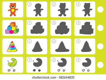 Match shadow - Worksheet for education
