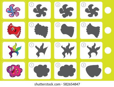 Match shadow - Worksheet for education