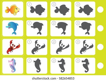 Match shadow - Worksheet for education