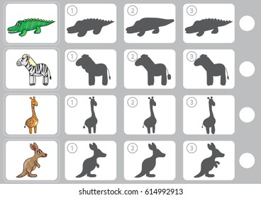 Match shadow - Worksheet for education