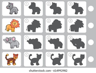 Match shadow - Worksheet for education