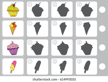 Match shadow - Worksheet for education
