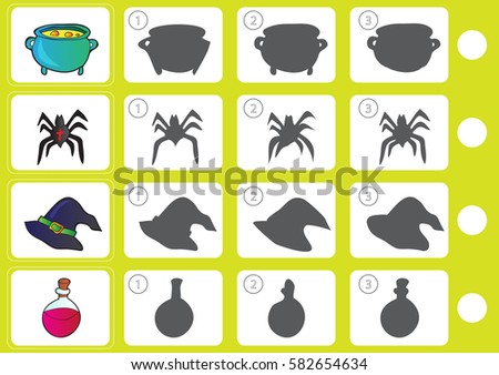 Match shadow - Worksheet for education