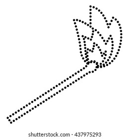 Match sign illustration