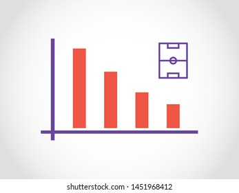 Match Soccer League Championship Graph Decrease Bar