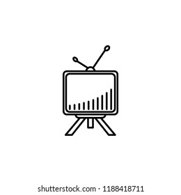 Match, sports, television icon. Element of thanksgiving day for mobile concept and web apps illustration. Thin line icon for website design and development, app development