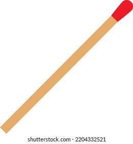 Match stick isolated vector illustration.