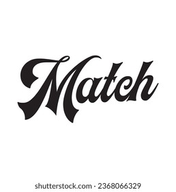 match text on white background.