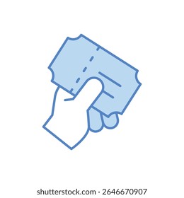 Match Ticket Icon vector stock illustration