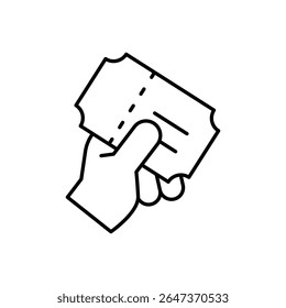 Match Ticket Icon vector stock illustration