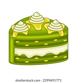 Matcha Cakes auf Vektorgrafik