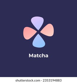 Matcha - Clover logo abstract design for business company