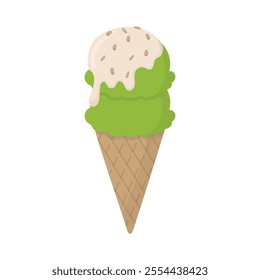 Matcha Dessert Illustration - 02