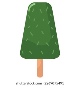 matcha ice cream matcha icon isolated