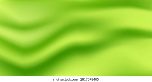 Matcha latte smooth gradient. Green lime color blurred splash background. Pistachio liquid wave wallpaper. Matcha tea flavor drink texture backdrop for promo, brochure, banner. Vector juicy fresh bg