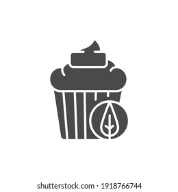 Matcha muffin сolor line icon. Pictogram for web page, mobile app, promo. UI UX GUI design element. Editable stroke.