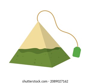 matcha tea bag icon on white background