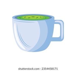 icono de bebida de té matcha aislado