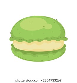 vector de postre de té matcha aislado