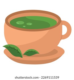 matcha tea icon isolated style