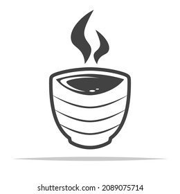 Matcha tea icon transparent vector isolated