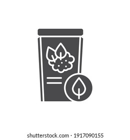 Matcha tea packaging сolor line icon. Pictogram for web page, mobile app, promo. UI UX GUI design element. Editable stroke.