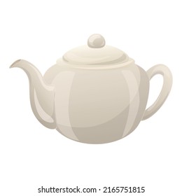 Matcha tea pot icon cartoon vector. Green powder. Herb ceremony