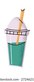 Taza plástica para llevar del té de Matcha