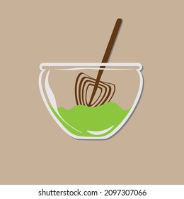 Icono de Matcha Thin Line Japón