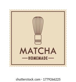 Logo del whisk de Matcha. Diseño del logo de Matcha.