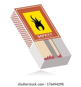 matchbox, abstract opened matchbox
