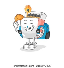 el cuadro de diálogo va al vector escolar. personaje de caricatura