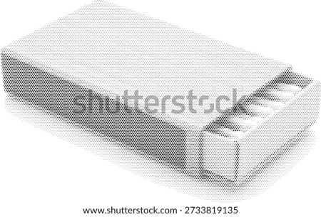 matchbox halftone vintage fire light retro box match igniter safety antique wood flame matches cardboard storage illustration