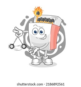 the matchbox hypnotizing cartoon. cartoon mascot vector