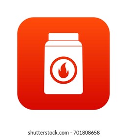 Matchbox icon digital red for any design isolated on white vector illustration