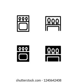 Matchbox Icon Logo Vector Symbol Match Stock Vector (Royalty Free ...