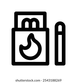 matchbox icon. vector line icon for your website, mobile, presentation, and logo design.