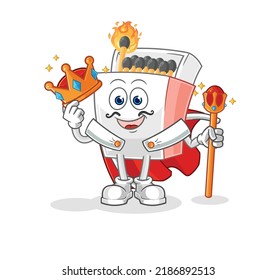 the matchbox king vector. cartoon character