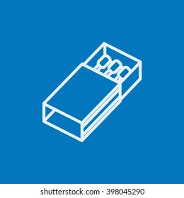 Matchbox line icon.