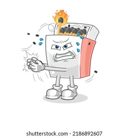 the matchbox swat fly character. cartoon mascot vector