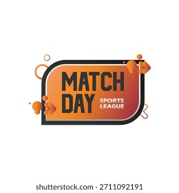 design de vetor de ícone de matchday para esporte