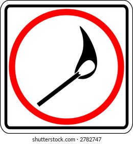 matches allowed sign