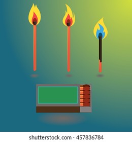 matches and box of matches