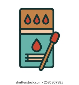 Matches and firestarter for camping gear and outdoor tools