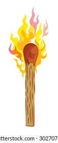 Matches are flammable vector
